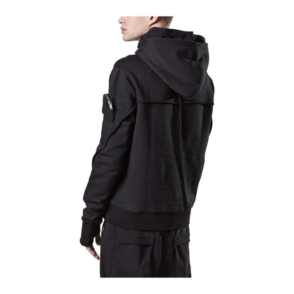 Thom Krom Hoodie met Zak Black Heren