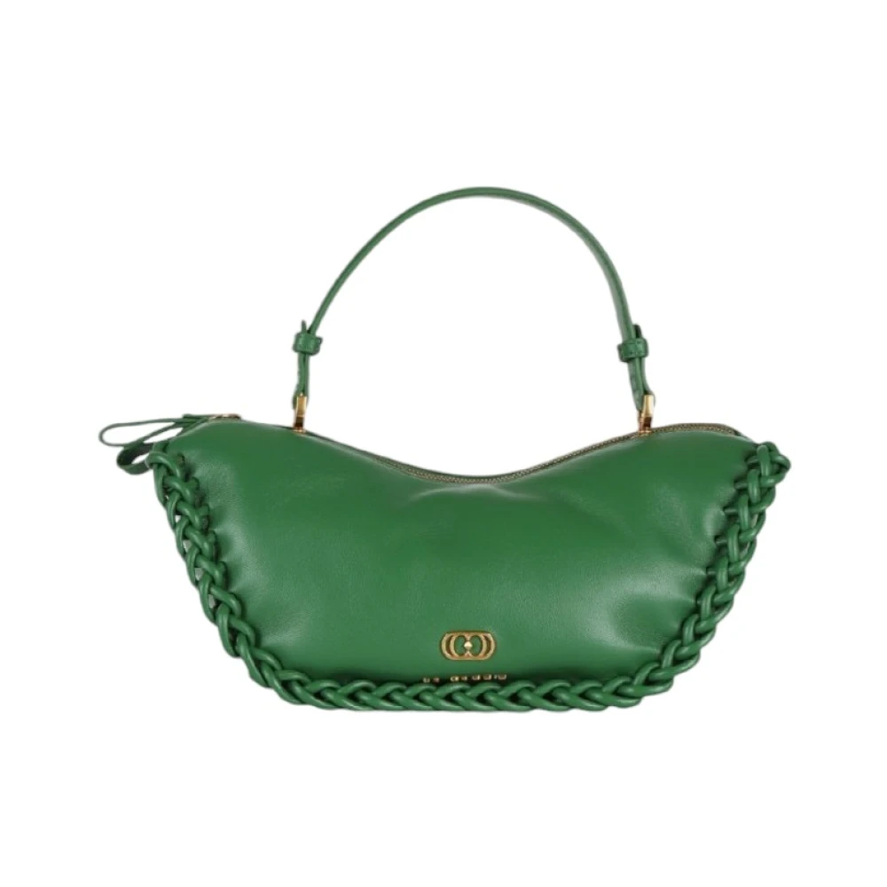 La Carrie Stijlvolle Leren Tas Green Dames