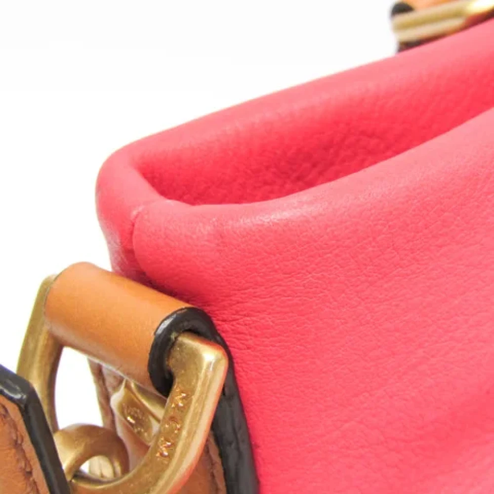 MCM Pre-owned Leather handbags Brown Dames