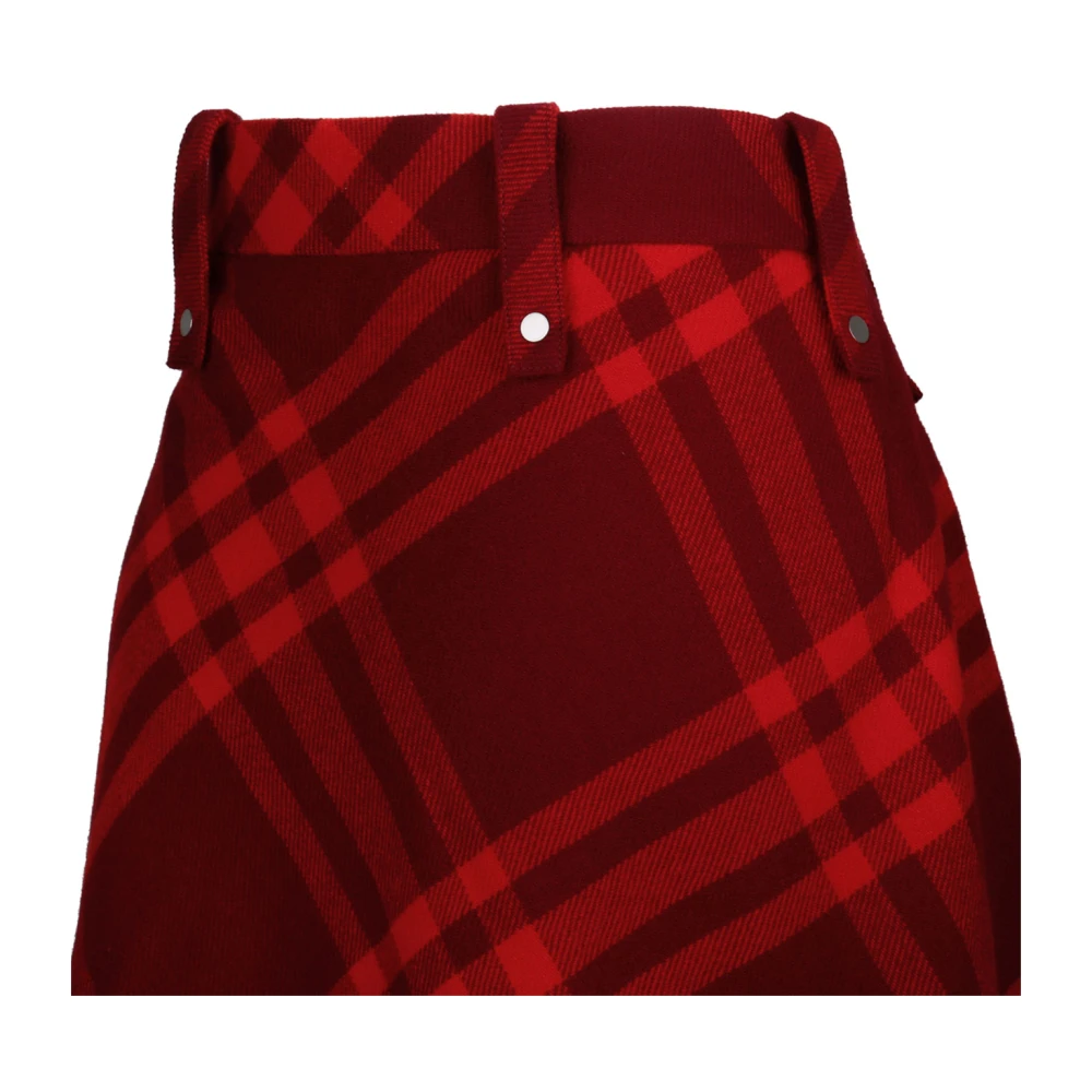 Burberry Short Skirts Red Dames
