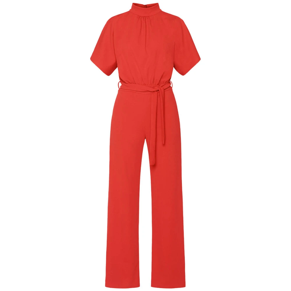 Sisters Point Stijlvolle Jumpsuit Red Dames
