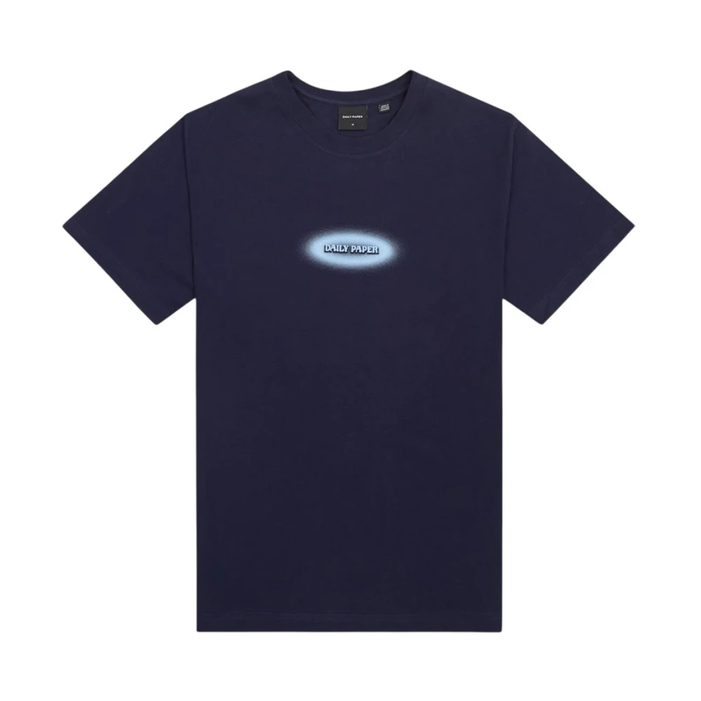 Daily Paper Blauw Logo T-shirt Blue Heren