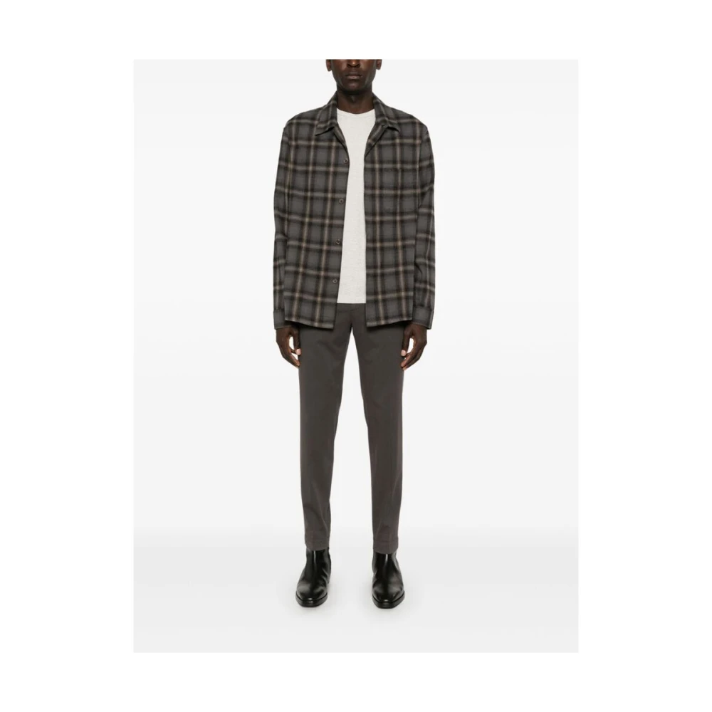 Incotex Sepia Bruin Keperstof Broek Brown Heren