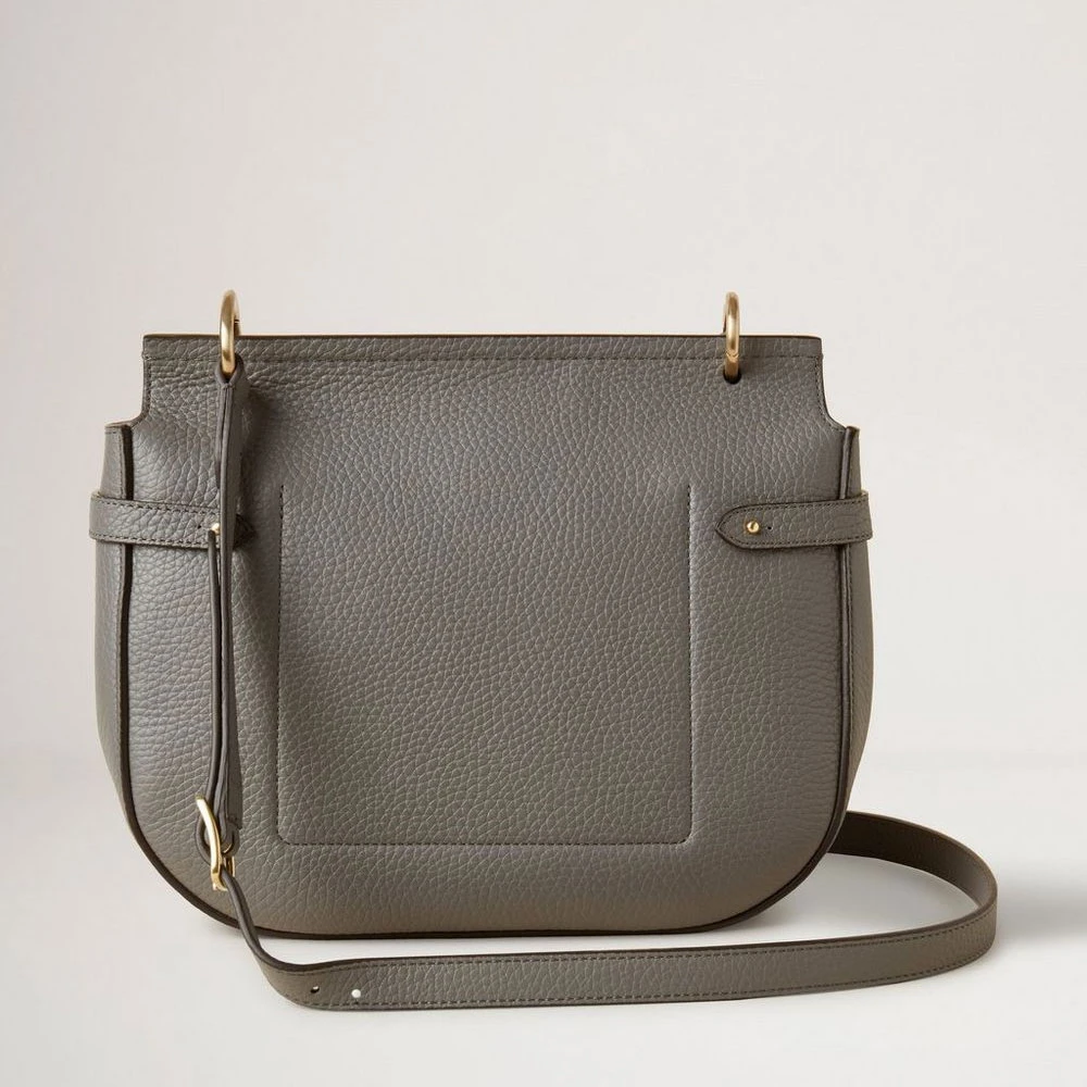 Mulberry Soft Amberley Satchel Charcoal Gray Dames