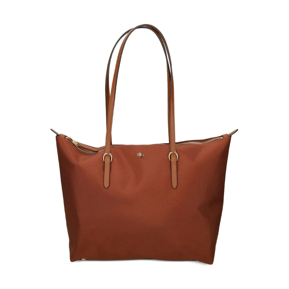 Ralph Lauren Women's Brown Shopping Bags, One Size, Keaton 26 Tote Medium