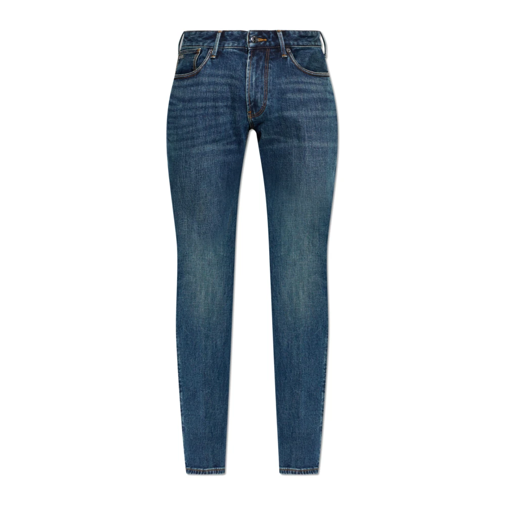 Emporio Armani Blue J06 Slim-Fit Jeans - Male - Slim Fit Jeans - W32 - Jeans