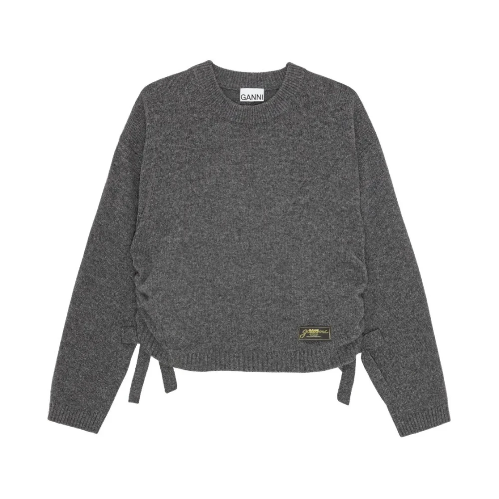 Ganni Donna Grigio - Wool-Blend Sweater, Size: Xxs - Xs - Immagine 3