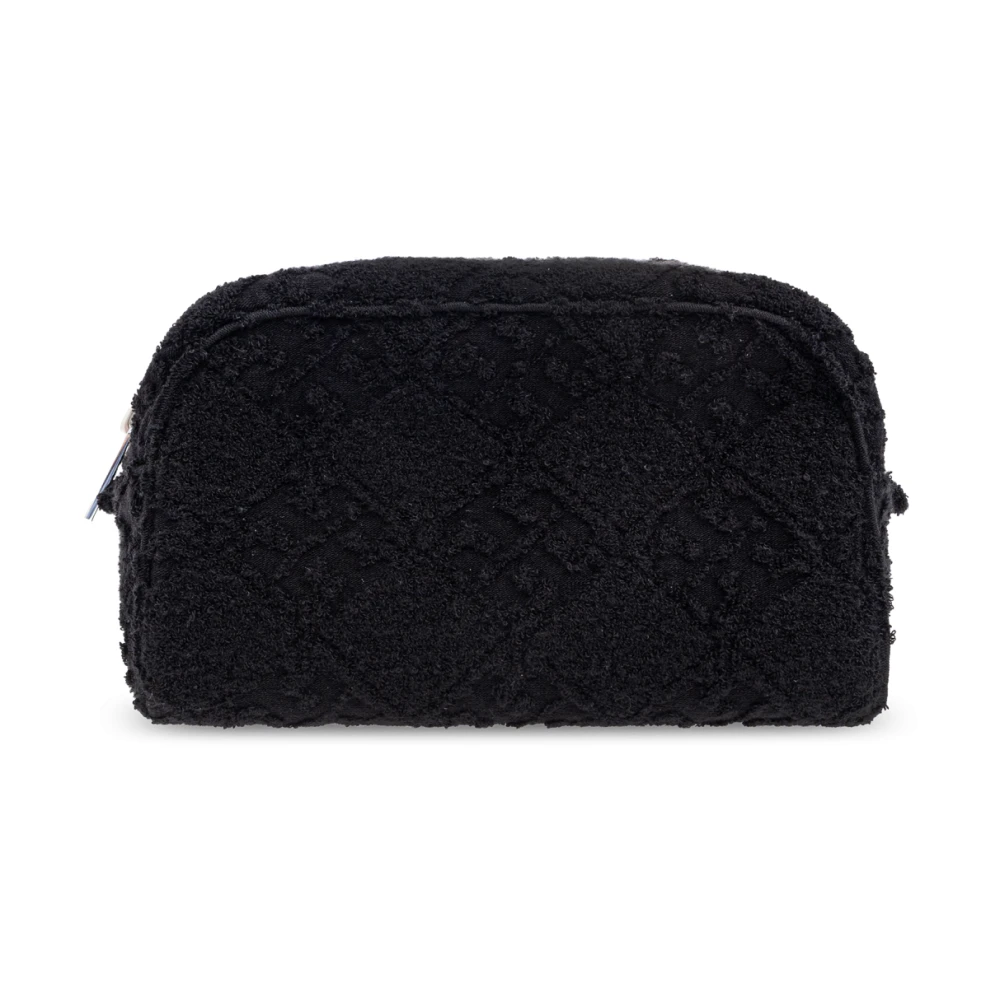 Tory Burch Women's Black Cosmetic Bag Ella - Toilet Bags - One Size - Bags