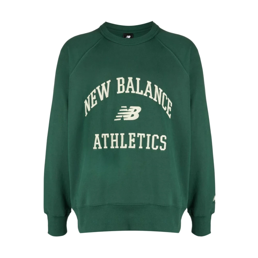 New Balance Groene Logo Sweatshirt voor Heren Green Heren