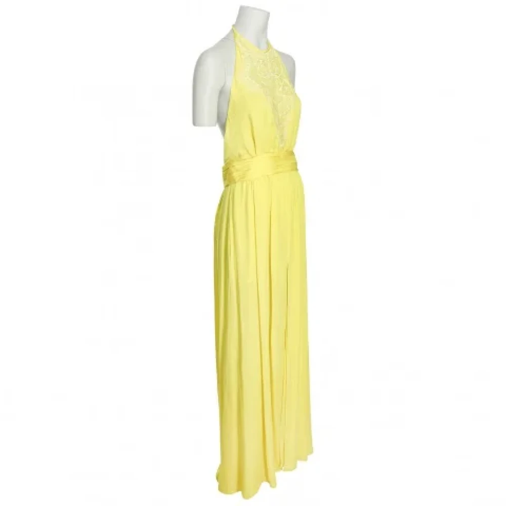 Emilio Pucci Pre-owned Silk dresses Yellow Dames