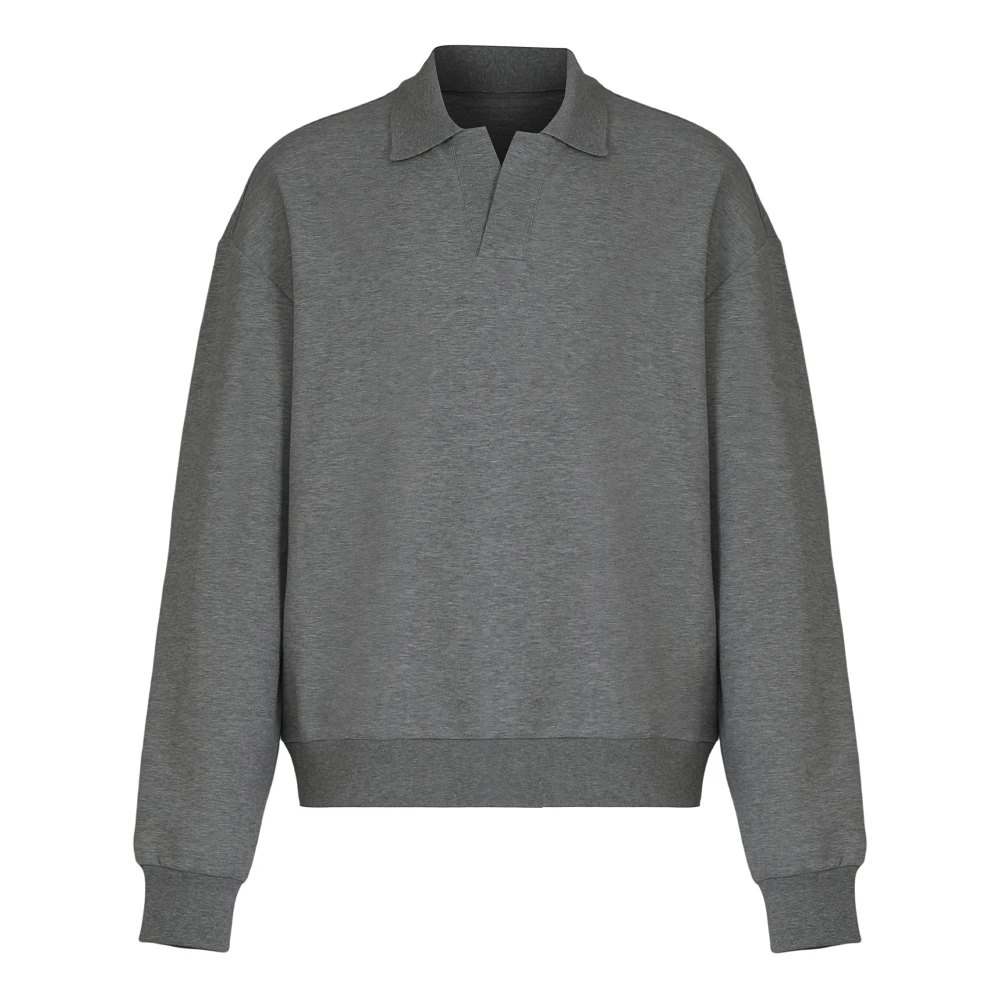 Hugo Men's Gray Cotton-Blend Sweatshirt - Sweatshirts - S - Sweatshirts & Hoodies