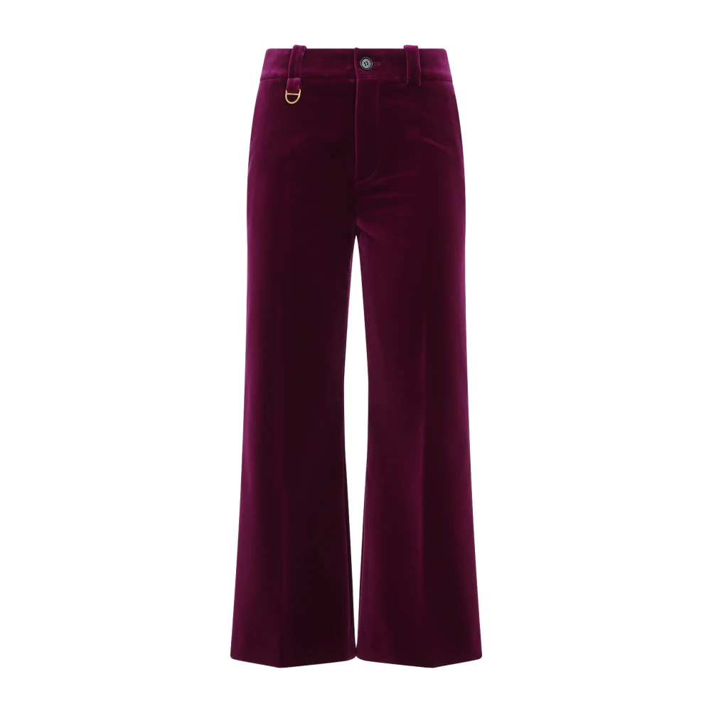 Chloé Roze Paarse Stijlvolle Katoenen Broek Purple Dames