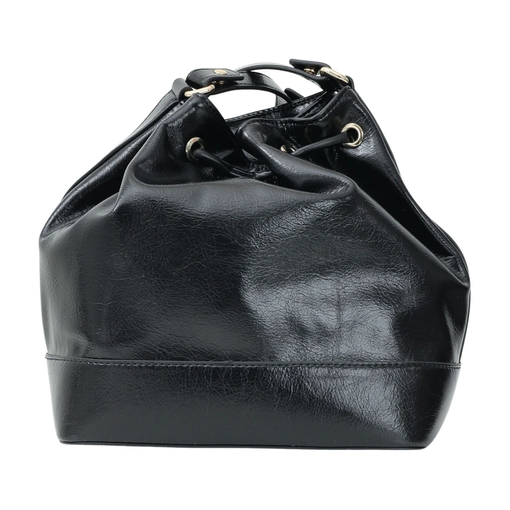N21 Zwarte bucket tas met trekkoordsluiting Black Dames