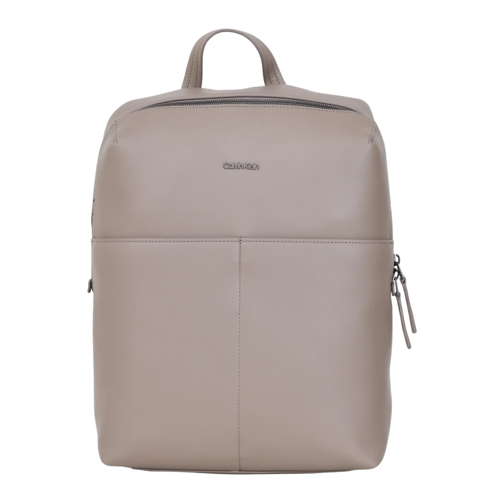 Calvin Klein Duifgrijs Vierkante Rugzak Gray Unisex
