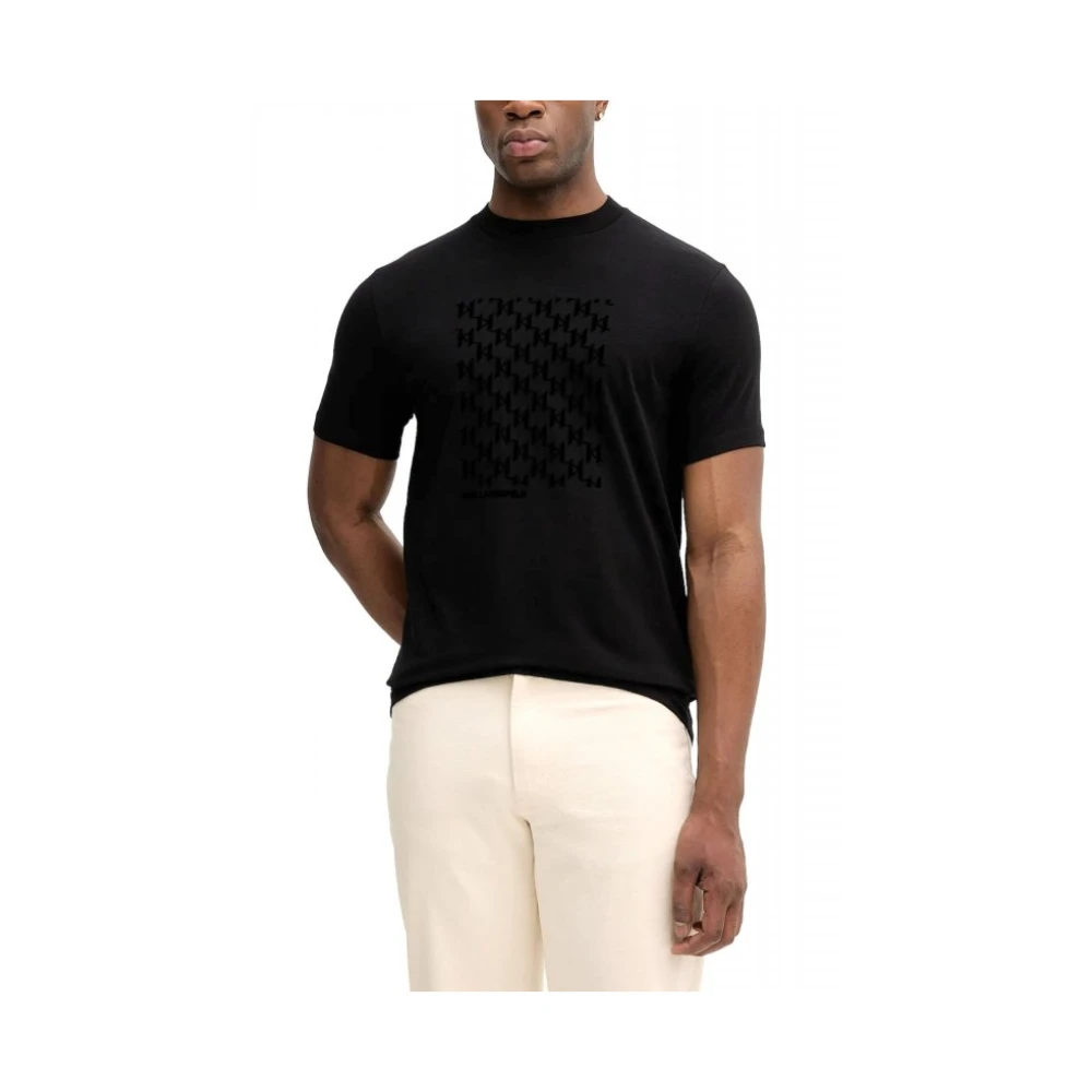 Karl Lagerfeld Men's Black T-Shirt - T-Shirts - L - Tops