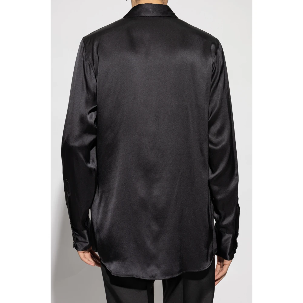 Dsquared2 Zijden overhemd Black Heren