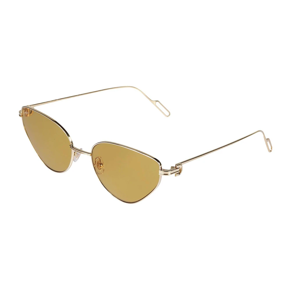 Cartier Unisex Yellow Sunglasses, 57 Mm, Ct0155s Sunglasses