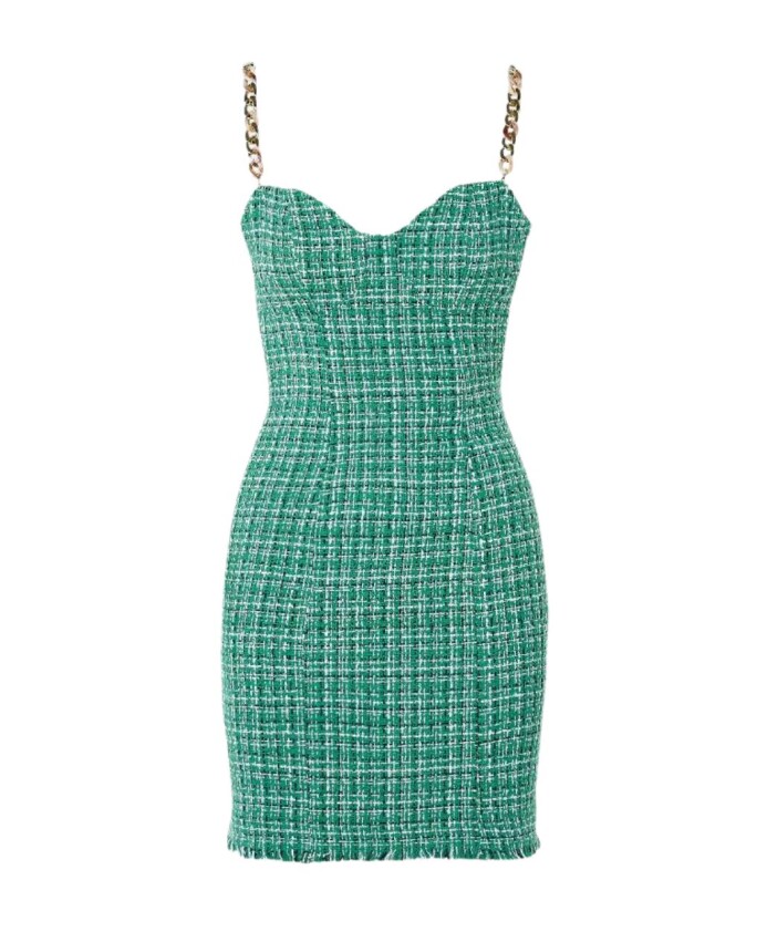 bustier-dress-bright-green-boucle-style