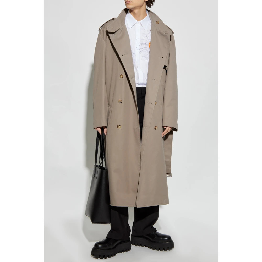 Moschino Losvallende trenchcoat Gray Heren