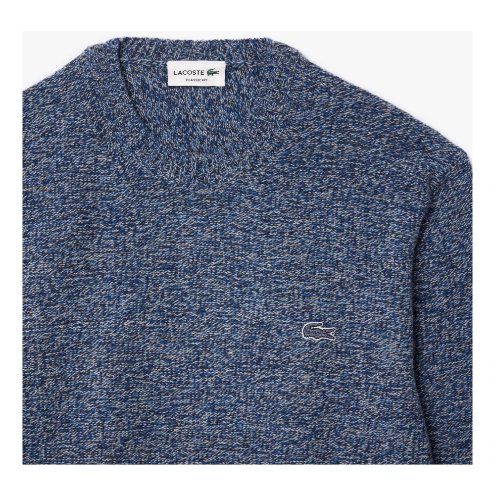 Lacoste Chique Krokodil Trui Blue Heren