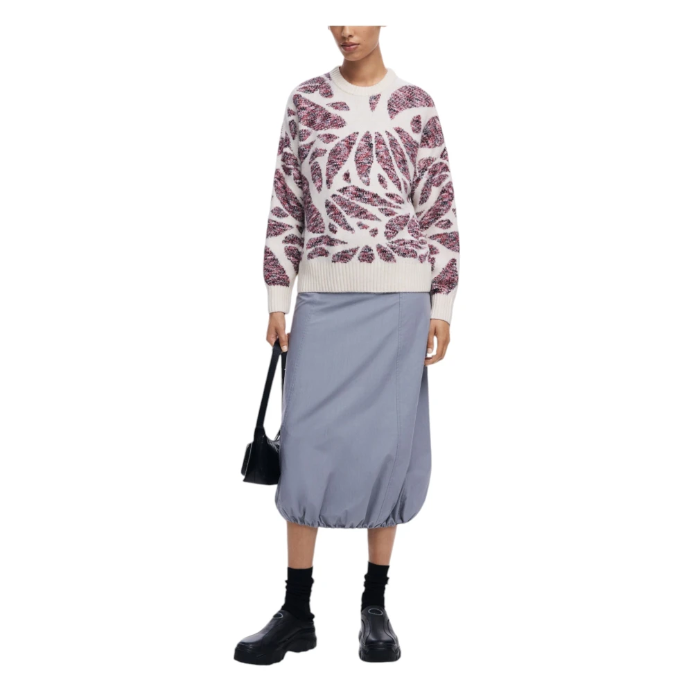 Desigual Print Gebreide Ronde Hals Trui Multicolor Dames