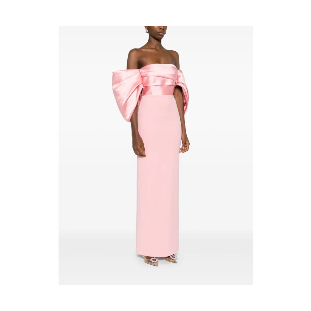 Solace London Bubblegum Roze Geplooide Jurk Pink Dames