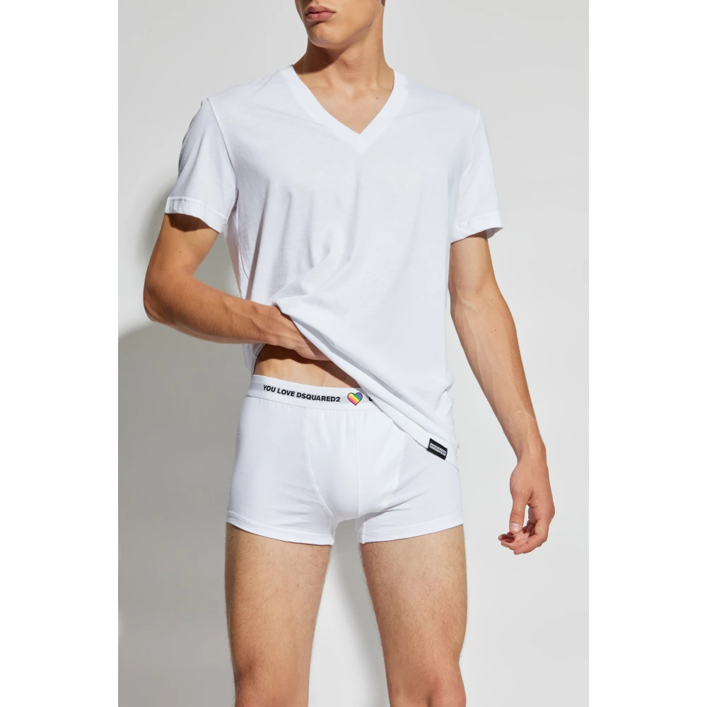 Dsquared2 Driepack t-shirts uit de 'Underwear' collectie White Heren