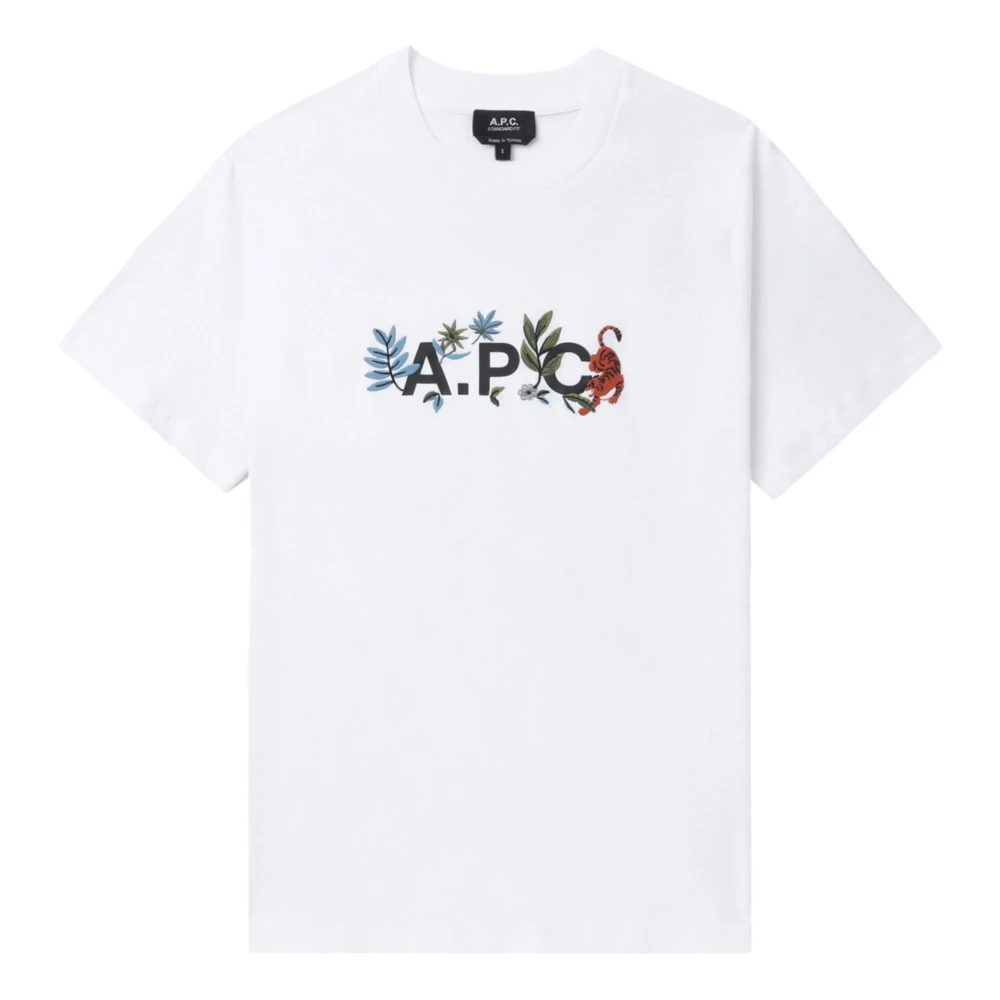 A.p.c. Katoenen T-shirt met Designerscode White Heren
