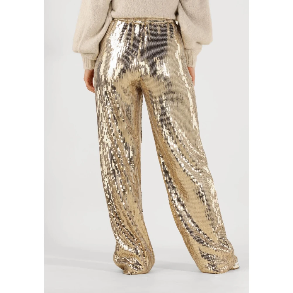 Notre-v Gouden paillettenbroek Nv-Engelina Yellow Dames