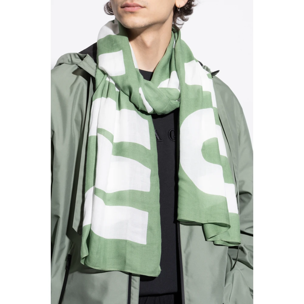 Moschino Sjaal met logo Green Unisex