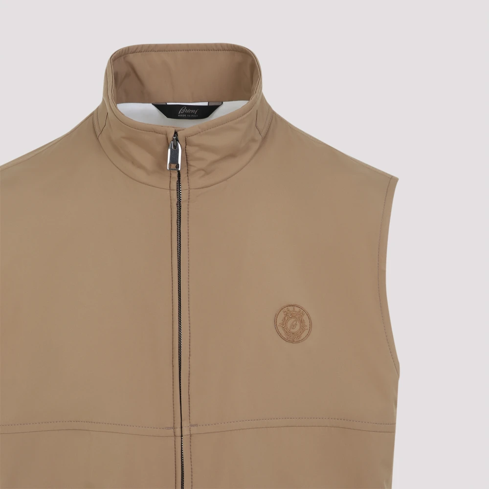 Brioni Neutrale Vest voor Stijlvolle Mannen Brown Heren