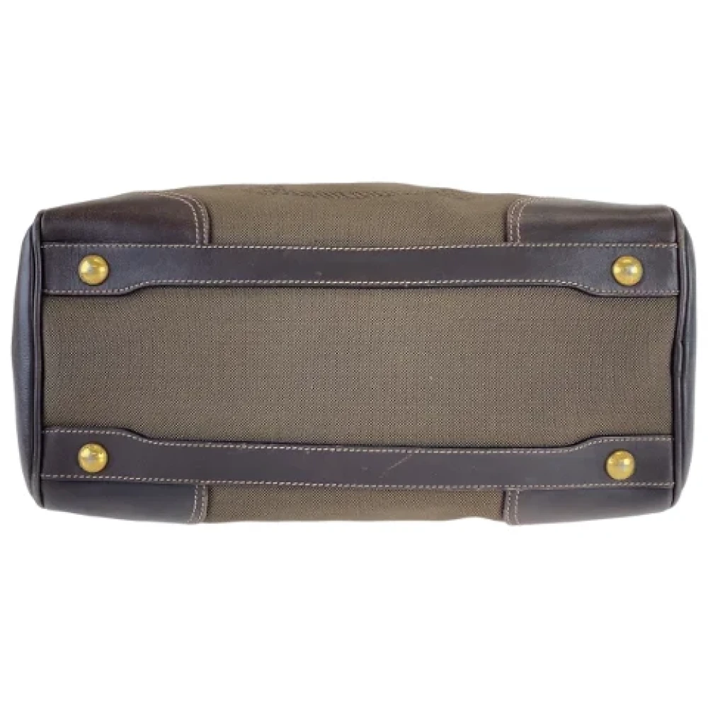 Prada Vintage Pre-owned Canvas prada-bags Brown Dames
