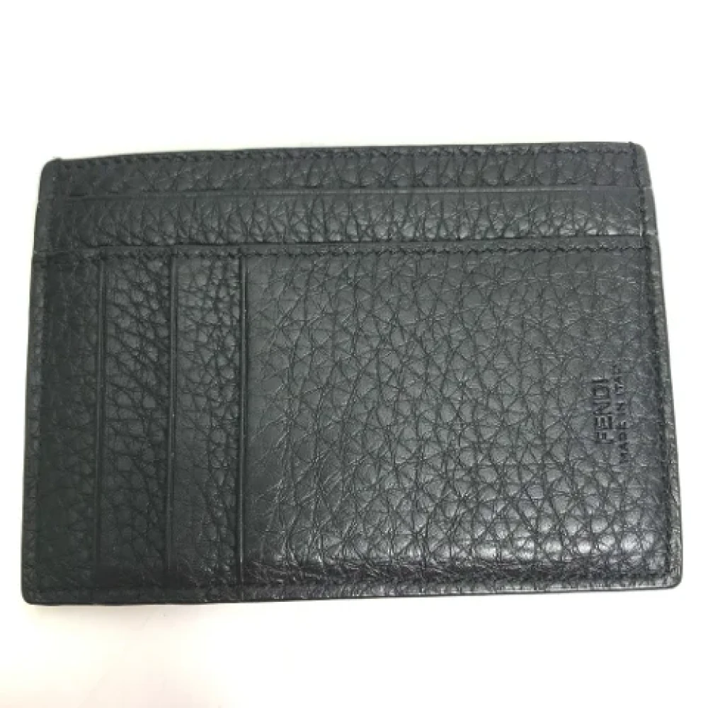 Fendi Vintage Pre-owned Leather wallets Black Heren