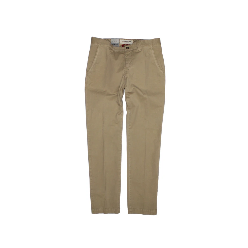 Alberto Stijlvolle Broeken & Shorts Beige Heren