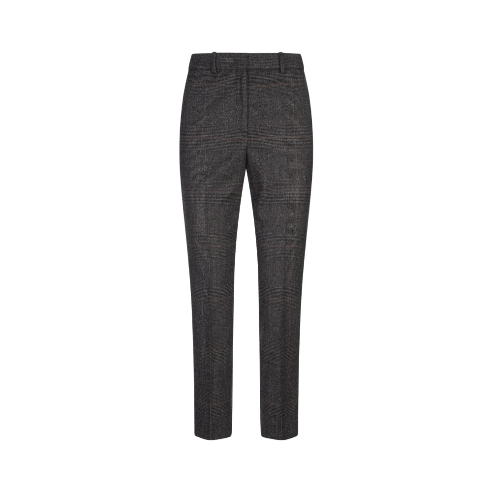 Incotex Grijze wollen broek Prince of Wales Gray Dames