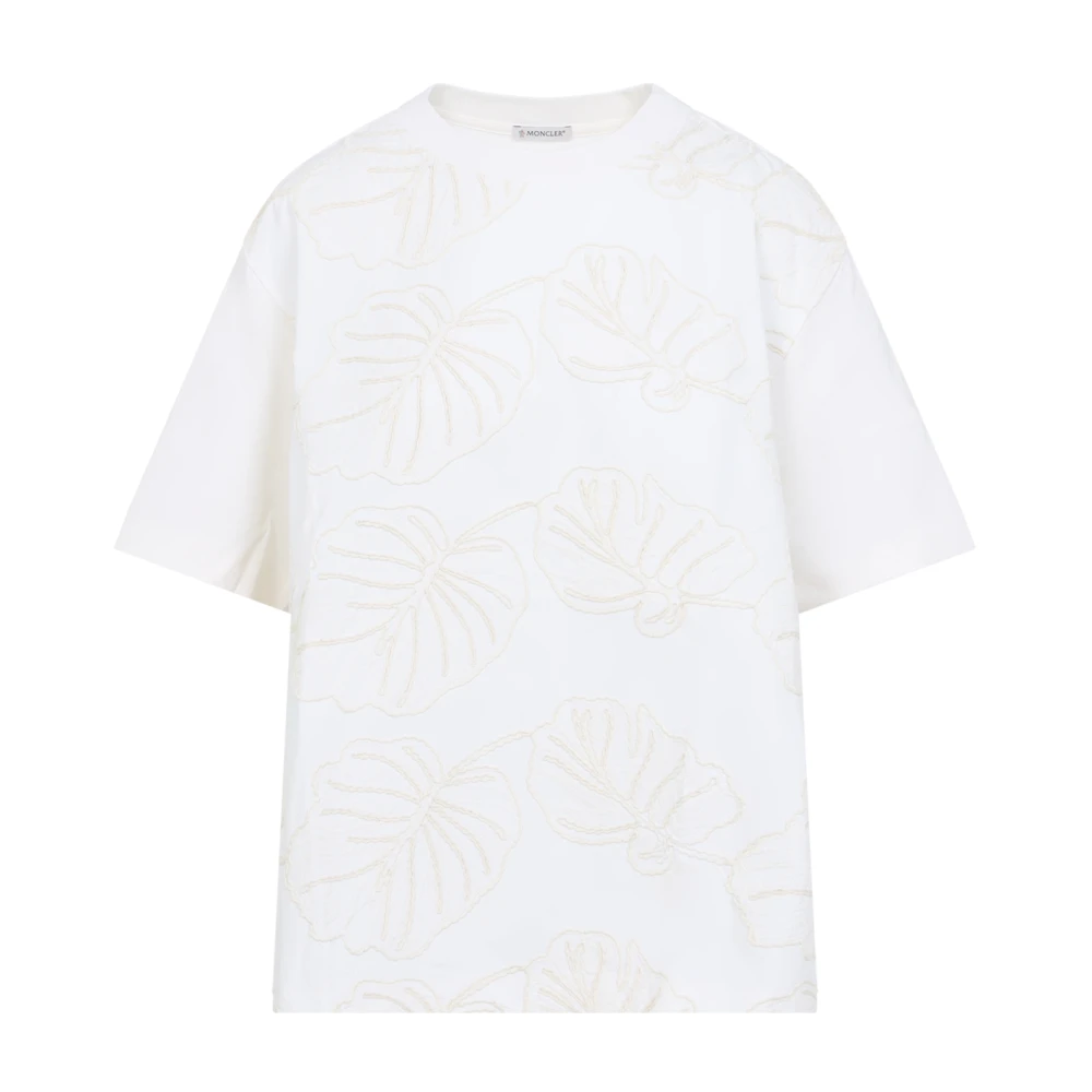 Moncler White T-Shirts, Female, S, Ss T-Shirt