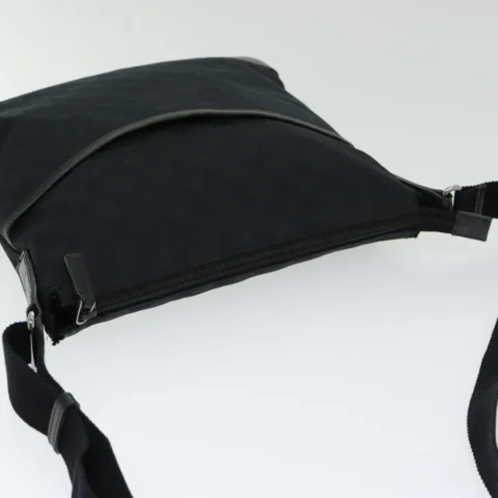 Gucci Vintage Pre-owned Canvas shoulder-bags Black Dames
