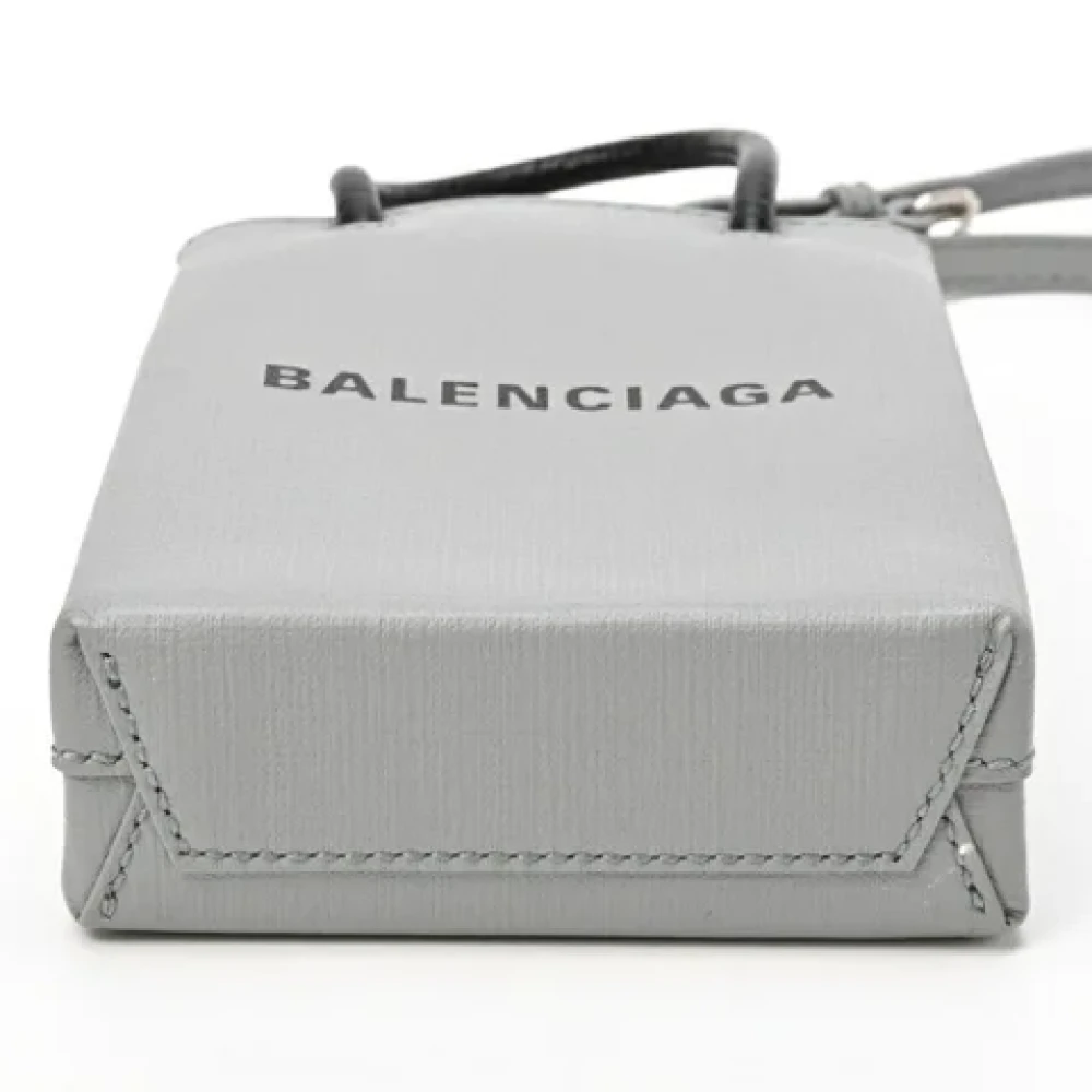 Balenciaga Vintage Pre-owned Leather clutches Gray Dames