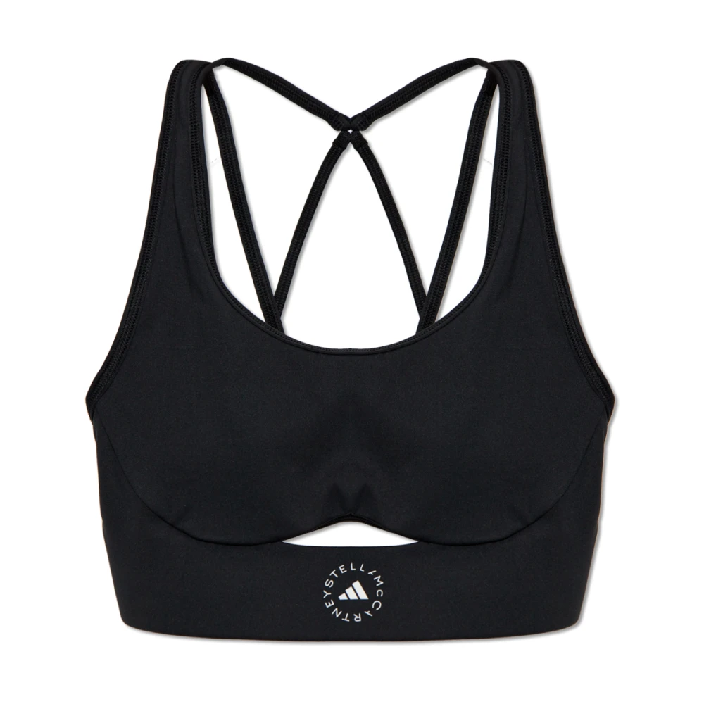 Adidas By Stella Mccartney Women's Black Sports Bras, Xs, Truestrength Yoga Sports Bra