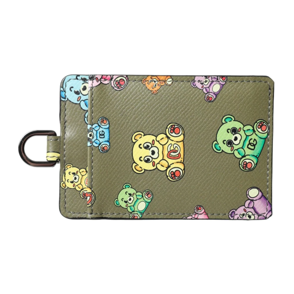 Dolce & Gabbana Teddybeer Kaarthouder Portemonnee Green Dames