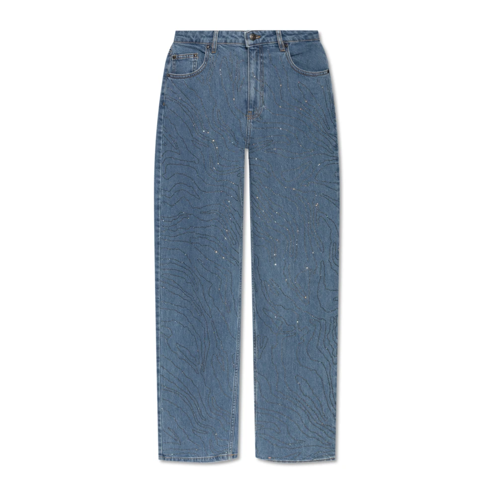 Rotate Birger Christensen Jeans met applicatie Blue Dames