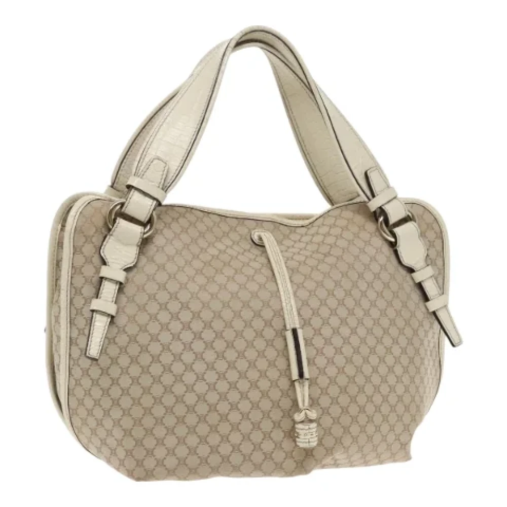Celine Vintage Pre-owned Canvas totes Beige Dames