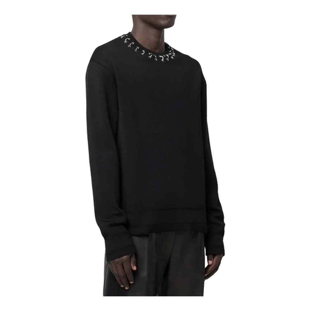 Givenchy Hoop Neckline Wollen Trui Black Heren