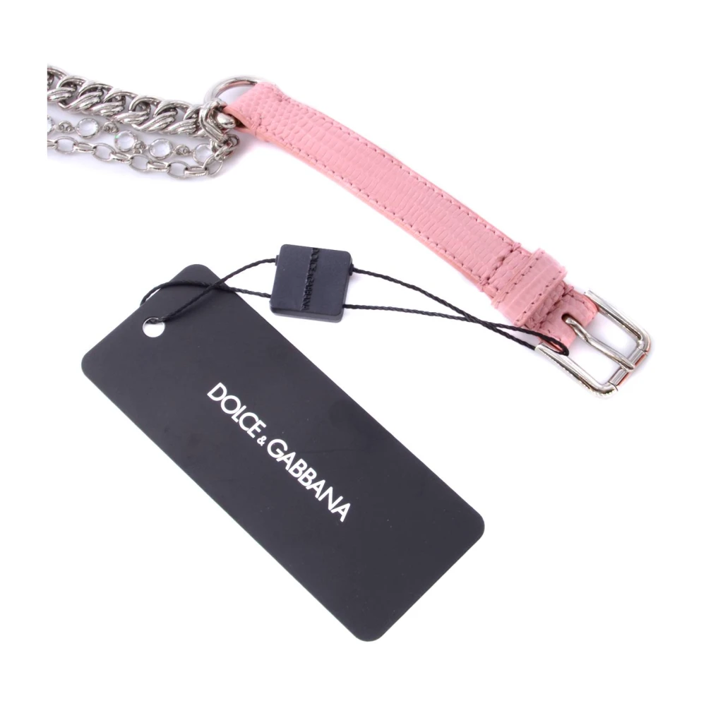 Dolce & Gabbana Dames Rozen Riem Ketting 1cm Pink Dames