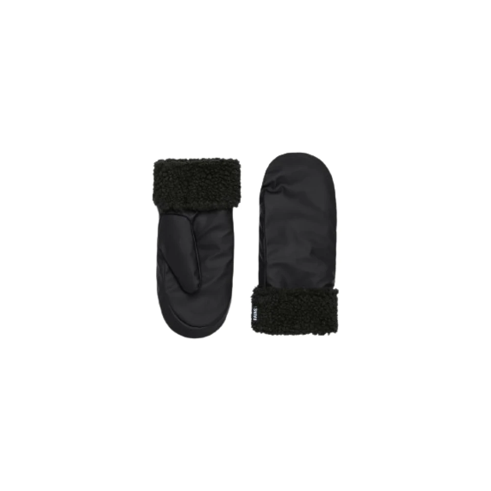 Rains Puffer Fleece Mittens Accessoires Handschoenen Black Unisex