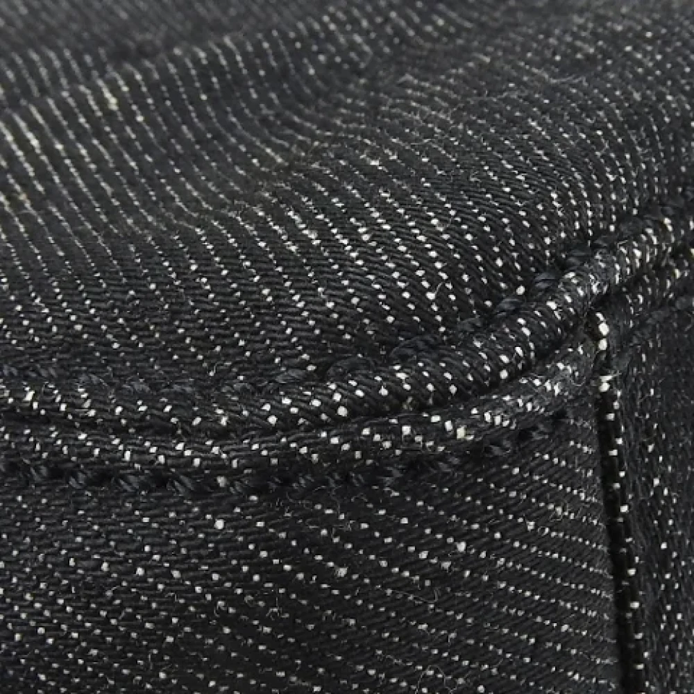 Chanel Vintage Pre-owned Denim handbags Black Dames