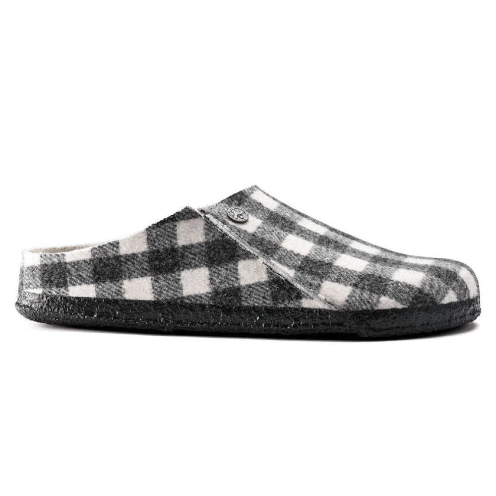 Birkenstock Mysig Shearling Toffel - Svart Vit Multicolor, Dam