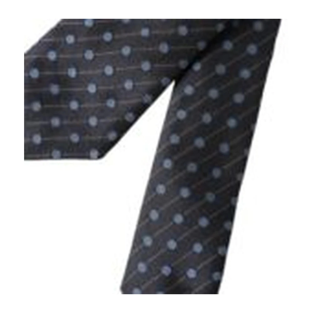 Dolce & Gabbana Zijden stropdas met polka dot-patroon Black Heren