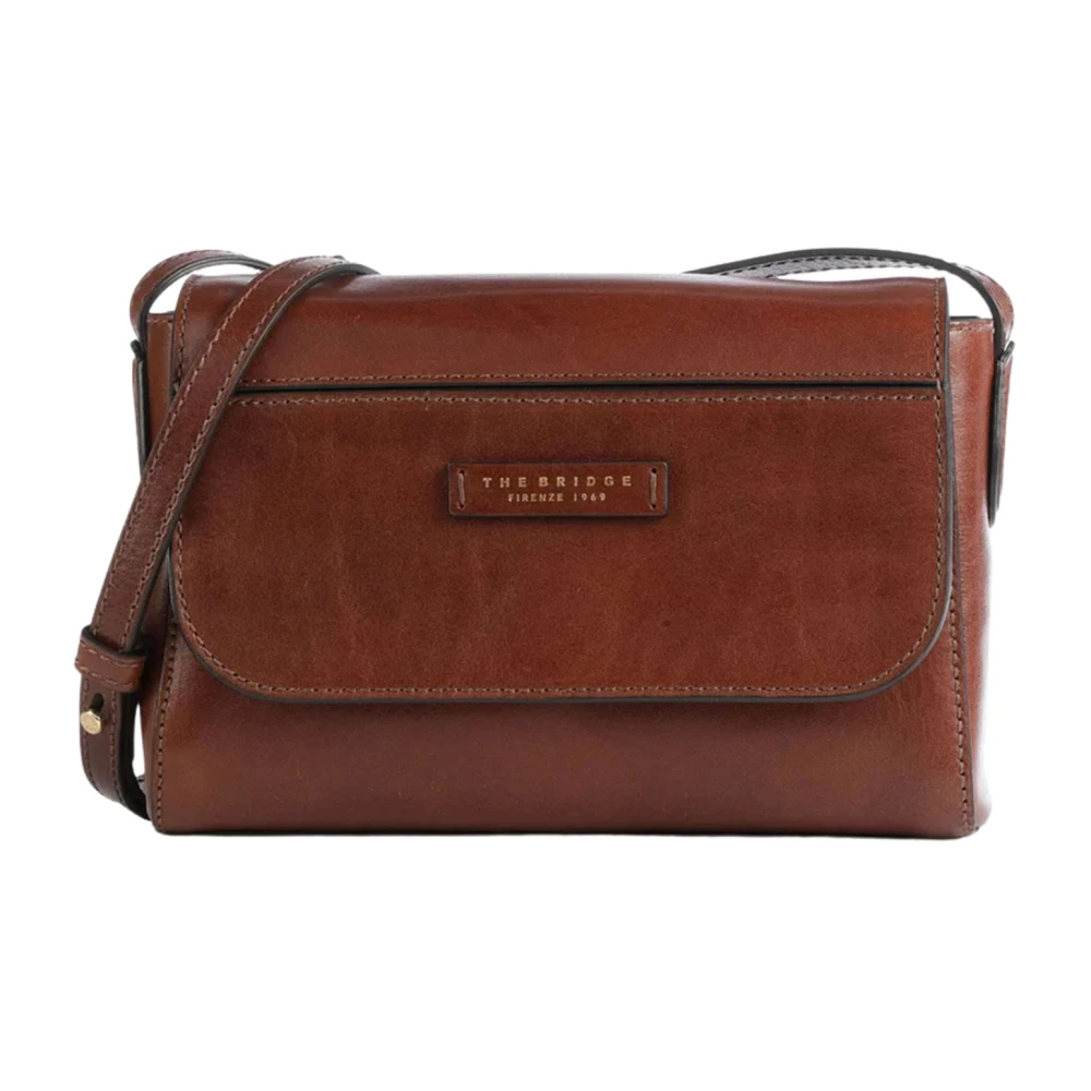The Bridge Women's Black Elegant Leather Shoulder Bag For