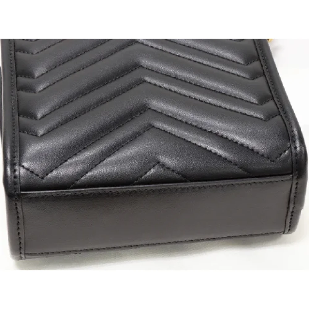 Gucci Vintage Pre-owned Leather gucci-bags Black Dames